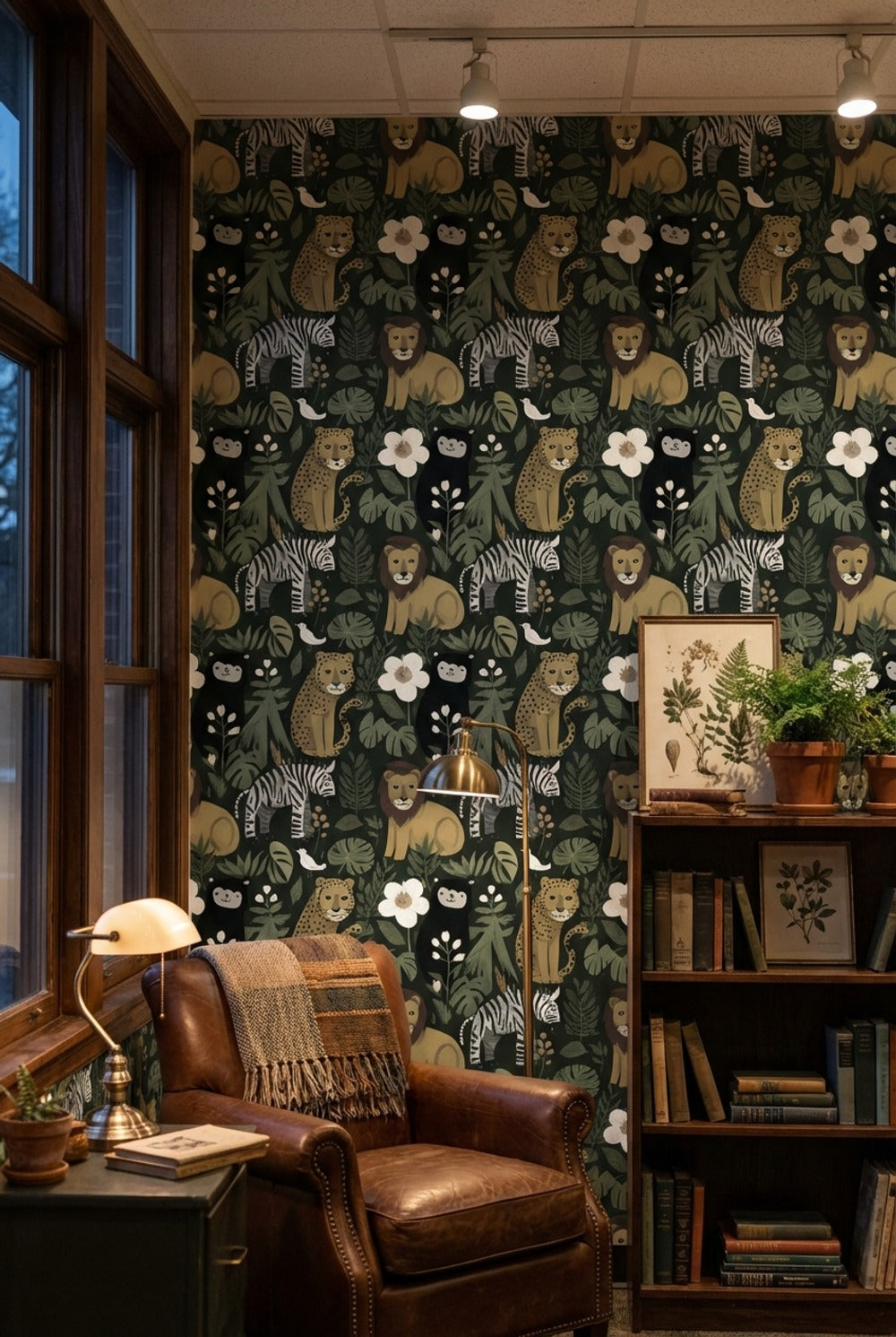 Jungle Wallpaper Animals Tropical Decorative Mural