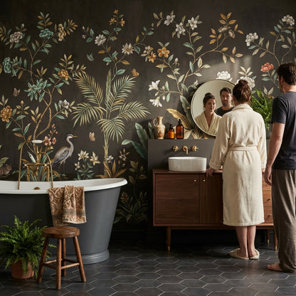 Floral Wallpaper Vintage Botanical Wall Mural