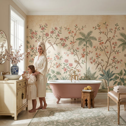 Chinoiserie Wallpaper Birds Floral Wall Mural