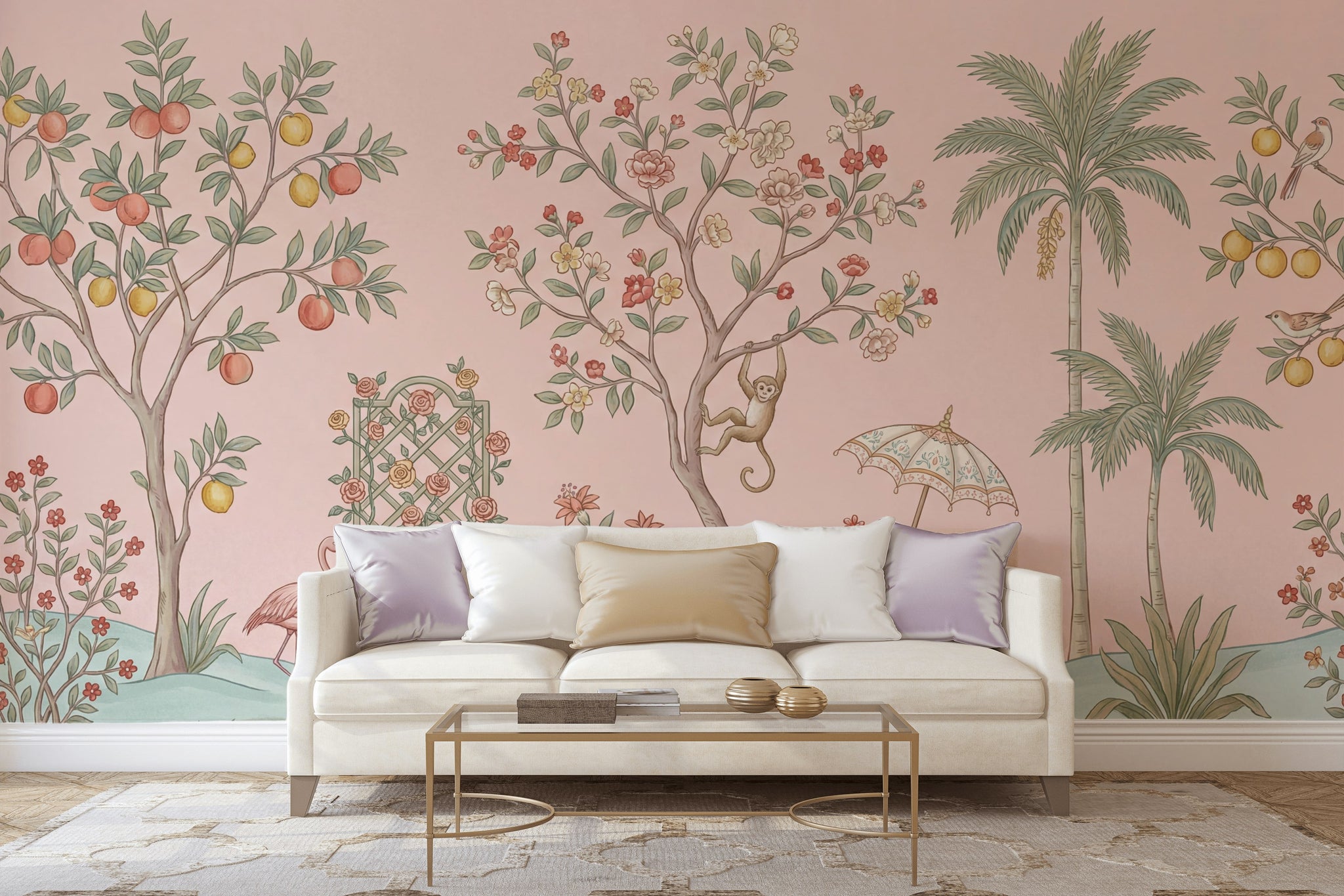 Vintage Wallpaper Tropical Jungle Wall Mural