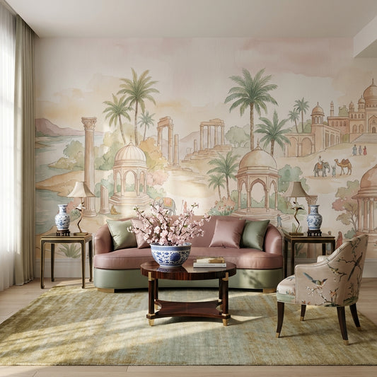 Ancient Landscape Wallpaper Cultural Architecture Wall Mural