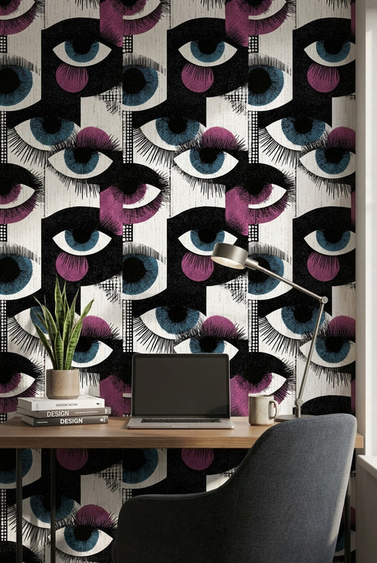 White Background Wallpaper Geometric Abstract Wall Mural