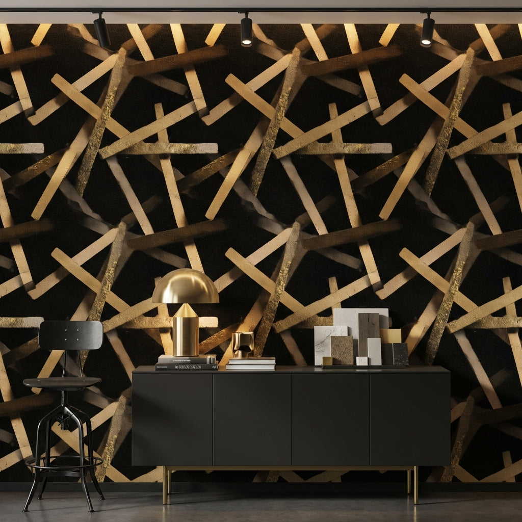 Abstract Pattern Wallpaper Modern Elegant Decorative Mural
