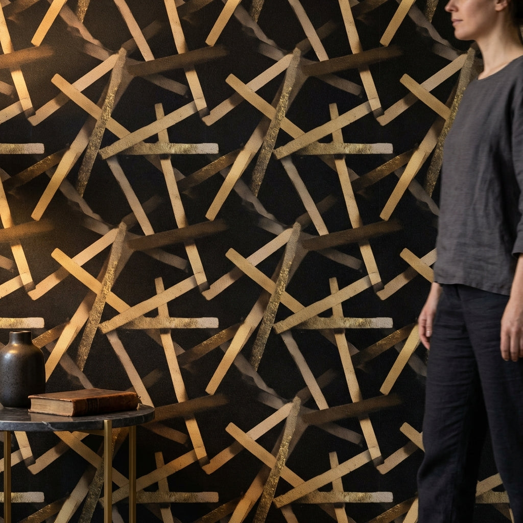 Abstract Pattern Wallpaper Modern Elegant Decorative Mural