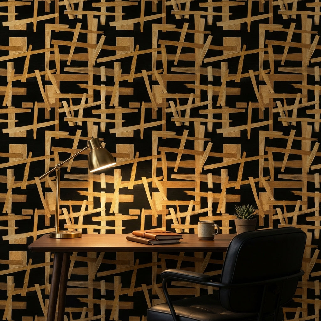 Geometric Wallpaper Modern Abstract Decorative Mural