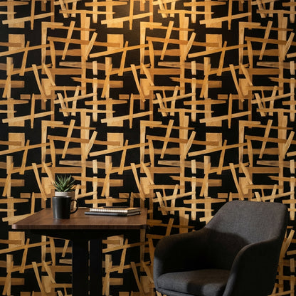 Geometric Wallpaper Modern Abstract Decorative Mural
