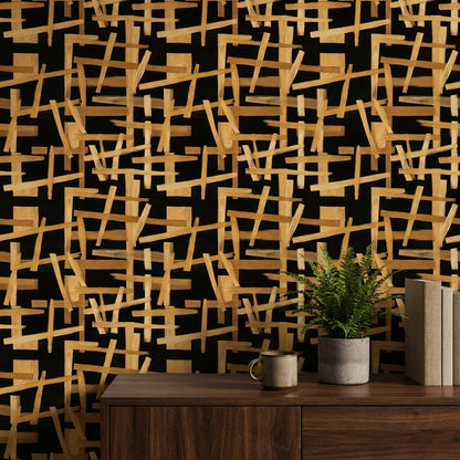Geometric Wallpaper Modern Abstract Decorative Mural