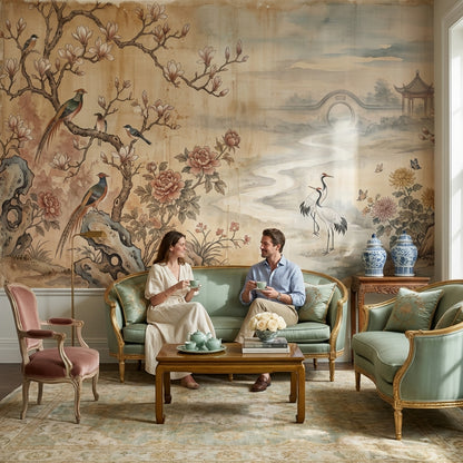 Asian Landscape Wallpaper Serene Traditional Wall Mural