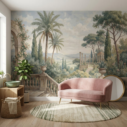 Landscape Wallpaper Mediterranean Classical Wall Decor