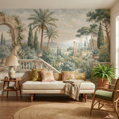 Landscape Wallpaper Mediterranean Classical Wall Decor