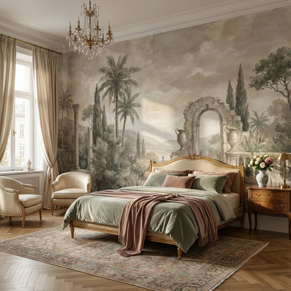 Cloudy Sky Wallpaper Nature Vintage Wall Mural