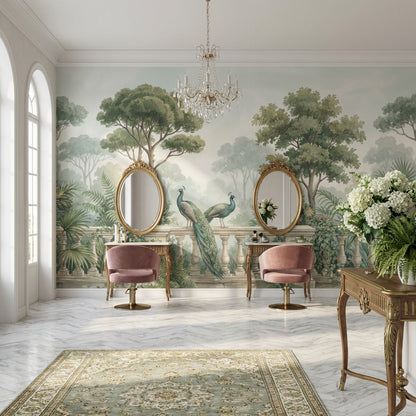 Vintage Landscape Wallpaper Greenery Nature Wall Mural