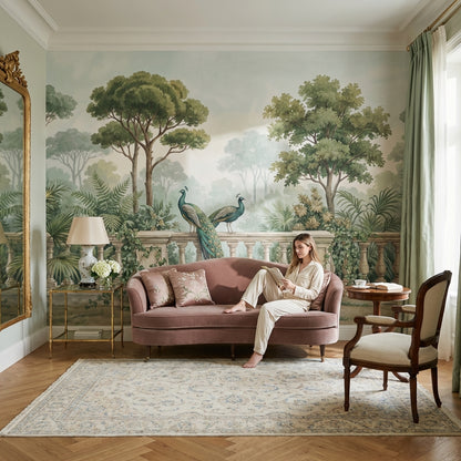 Vintage Landscape Wallpaper Greenery Nature Wall Mural