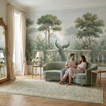 Vintage Landscape Wallpaper Greenery Nature Wall Mural