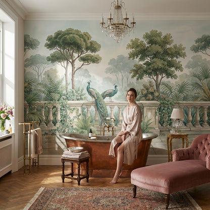 Vintage Landscape Wallpaper Greenery Nature Wall Mural