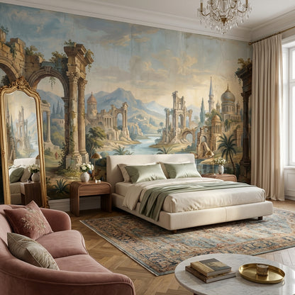 Mediterranean Landscape Wallpaper Exotic Classical Wall Mural