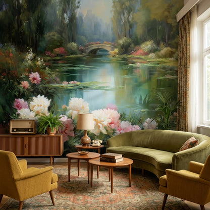 Nature Landscape Wallpaper Greenery Serene Wall Decor