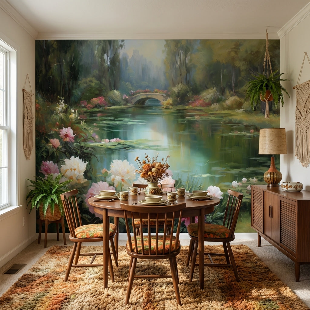 Nature Landscape Wallpaper Greenery Serene Wall Decor