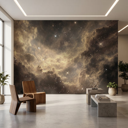 Nebula Cosmic Wallpaper Stars Removable Space Wall Decor