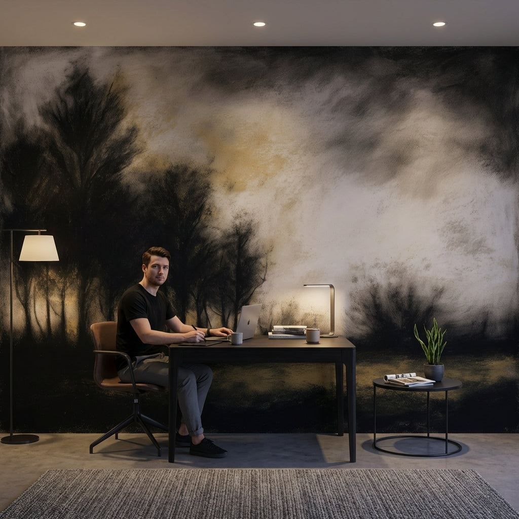 Cloudy Sky Wallpaper Nature Abstract Wall Decor