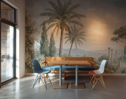 Landscape Wallpaper Mediterranean Classical Wall Decor