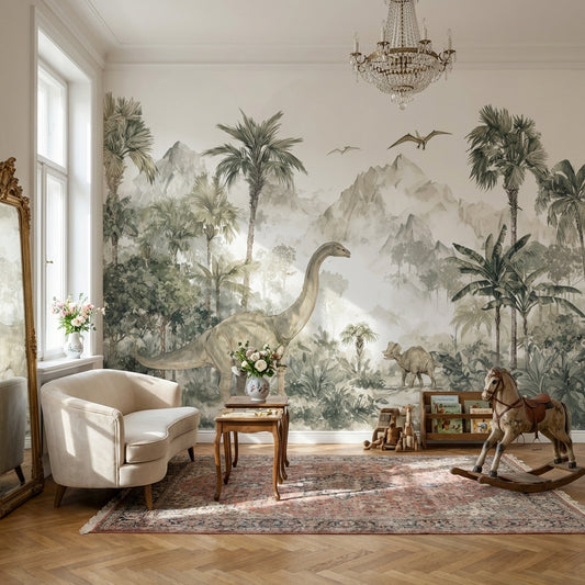 Dinosaurs Wallpaper Prehistoric Removable Nature Wall Mural