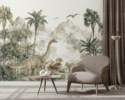Dinosaurs Wallpaper Prehistoric Removable Nature Wall Mural
