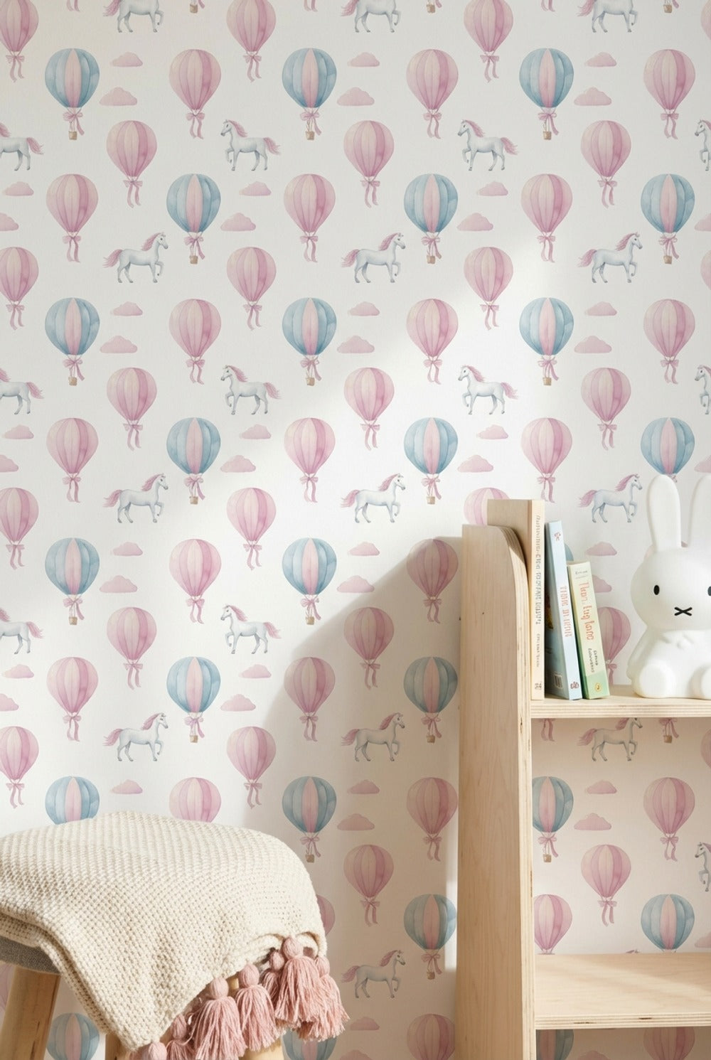 Whimsical Wallpaper Pastel Airy Removable Wall Decor