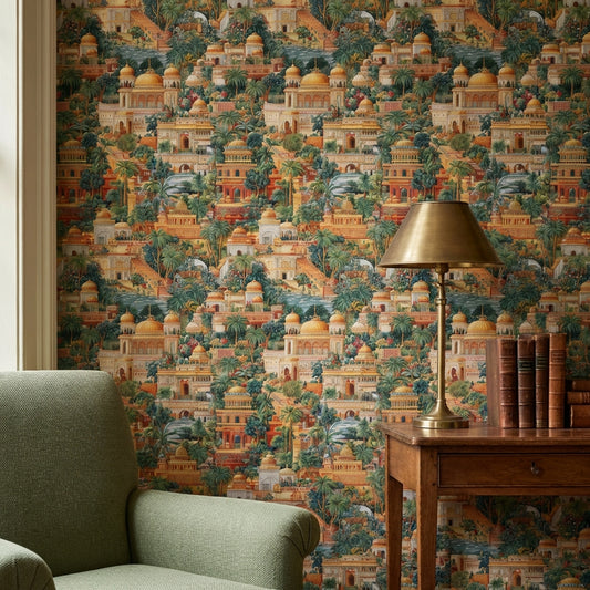 Exotic Architectural Wallpaper Scenic Landscape Wall Mural