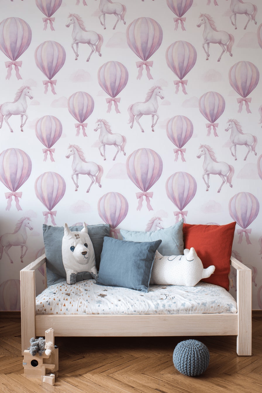 Whimsical Wallpaper Pastel Removable Fantasy Wall Double Roll