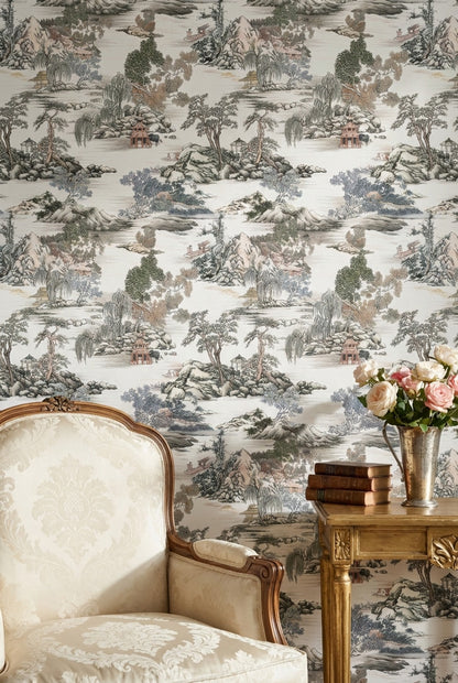 Oriental Landscape Wallpaper Scenic Nature Wall Mural