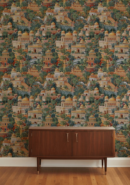 Exotic Architectural Wallpaper Scenic Landscape Wall Mural