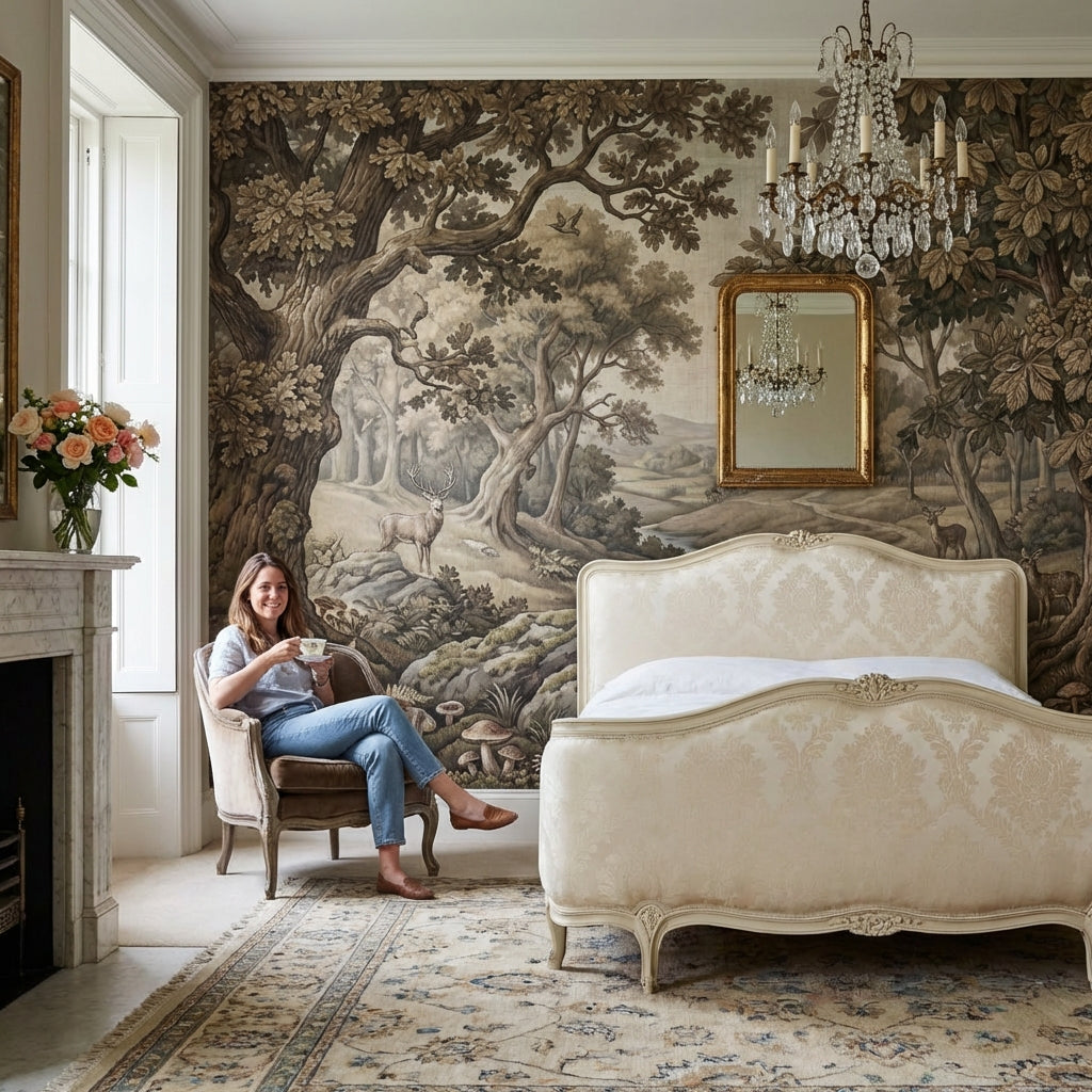 Woodland Wallpaper Trees Cottage Wall Mural