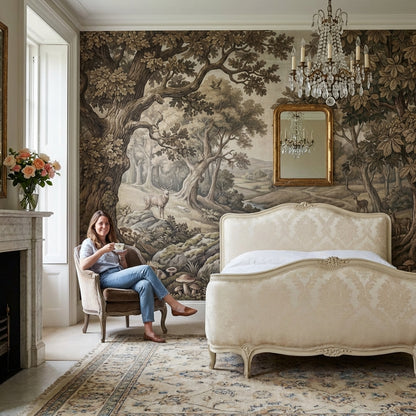 Woodland Wallpaper Trees Cottage Wall Mural