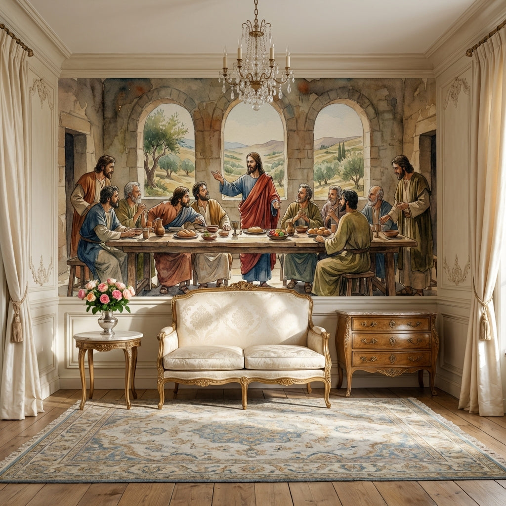 Traditional Wallpaper Indoor Landscape Wall Mural