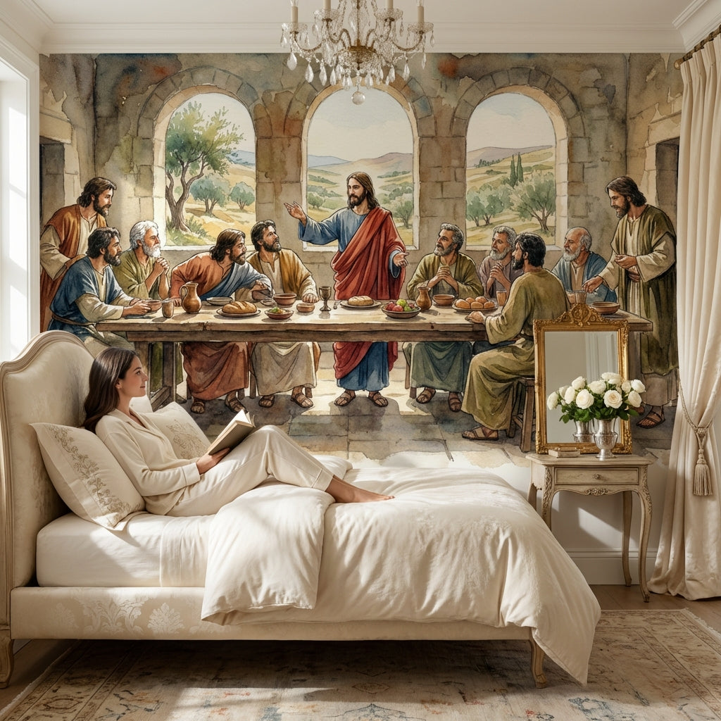 Traditional Wallpaper Indoor Landscape Wall Mural