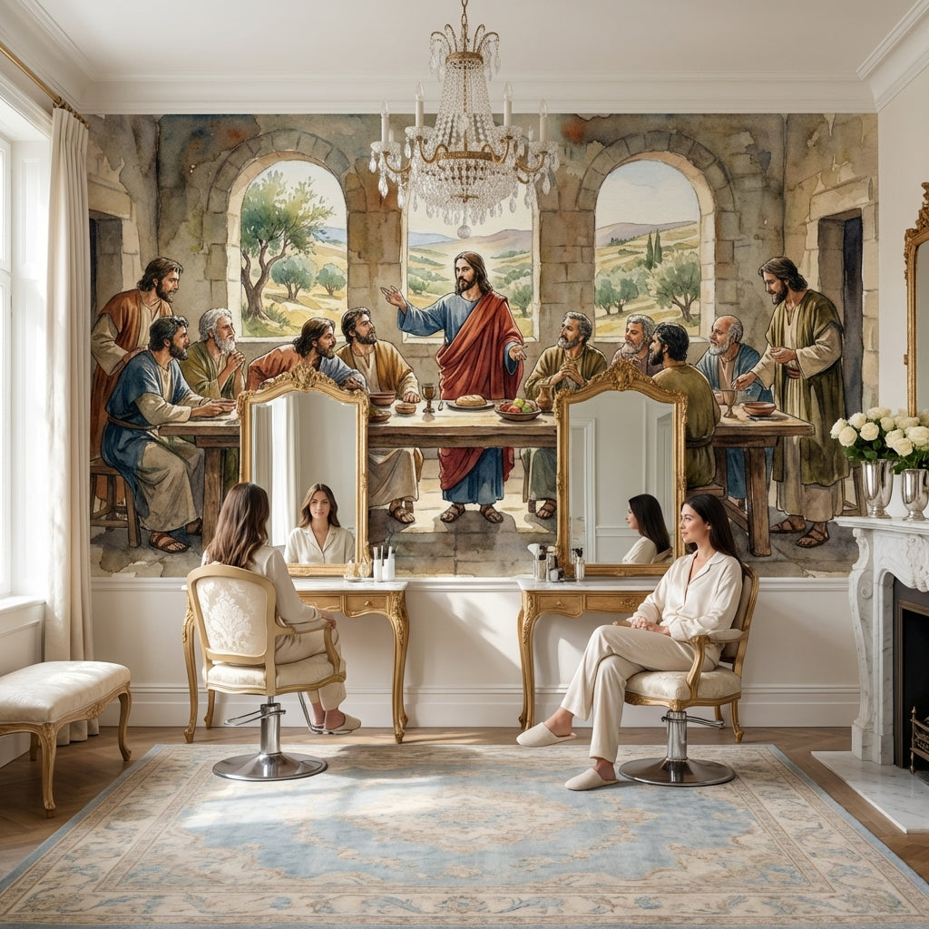 Traditional Wallpaper Indoor Landscape Wall Mural