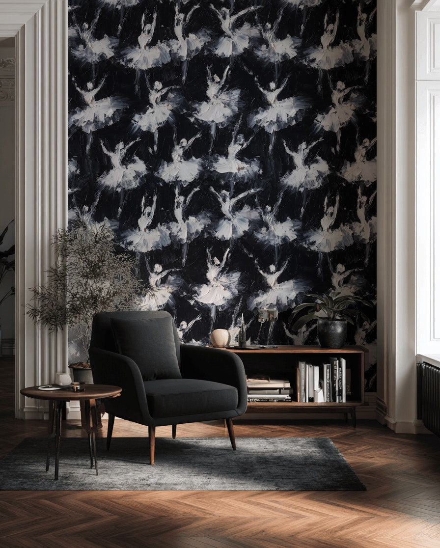 Ballet Wallpaper Dancers Abstract Decorative Mural
