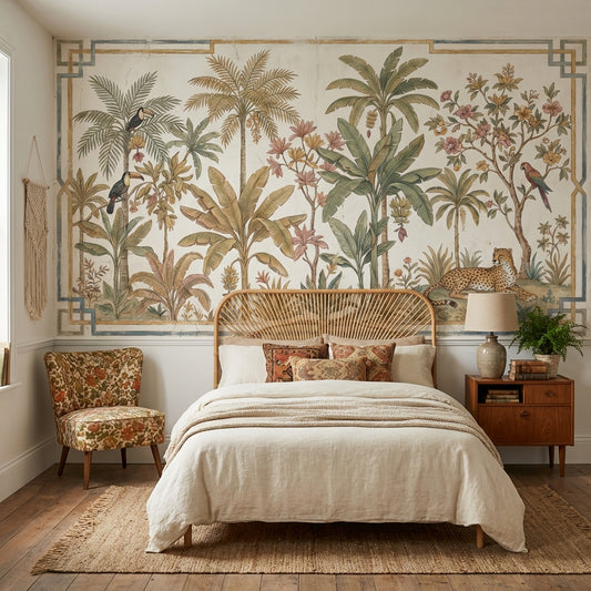 Tropical Wallpaper Vintage Exotic Wall Mural