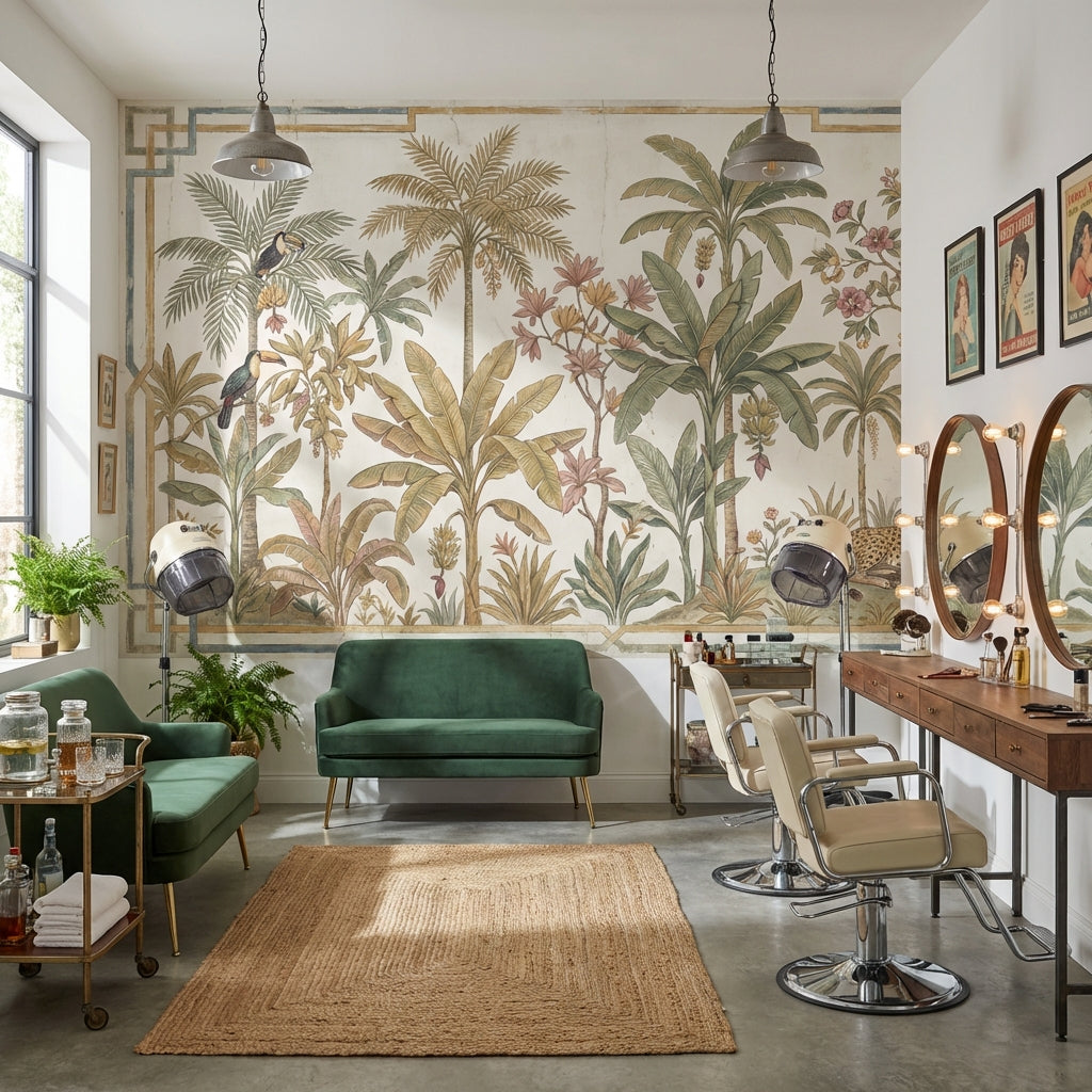 Tropical Wallpaper Vintage Exotic Wall Mural