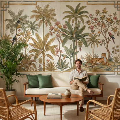 Tropical Wallpaper Vintage Exotic Wall Mural