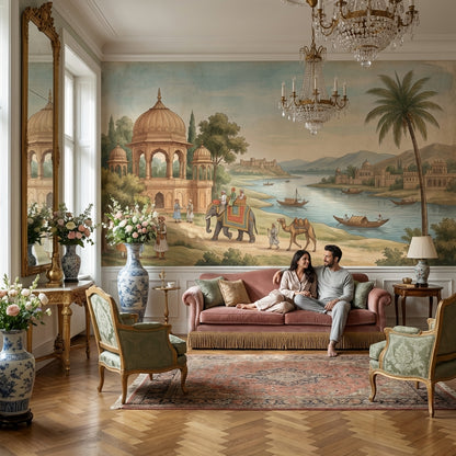 Landscape Wallpaper Vintage Cultural Wall Mural