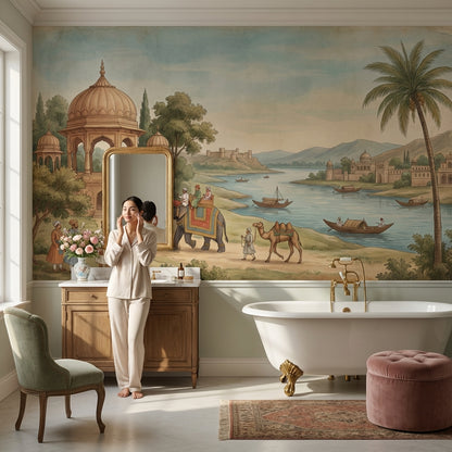 Landscape Wallpaper Vintage Cultural Wall Mural