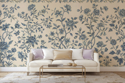 Floral Wallpaper Traditional Vintage Wall Mural