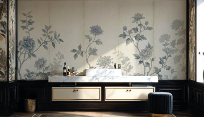 Vintage Floral Wallpaper Traditional Classic Wall Mural