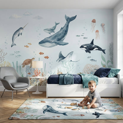 Underwater Wallpaper Marine Life Ocean Wall Mural