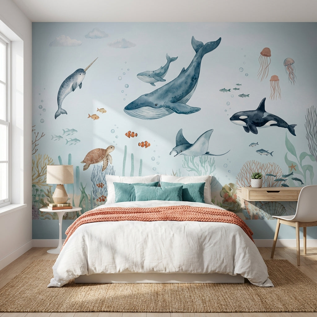 Underwater Wallpaper Marine Life Ocean Wall Mural