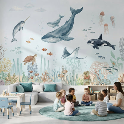 Underwater Wallpaper Marine Life Ocean Wall Mural