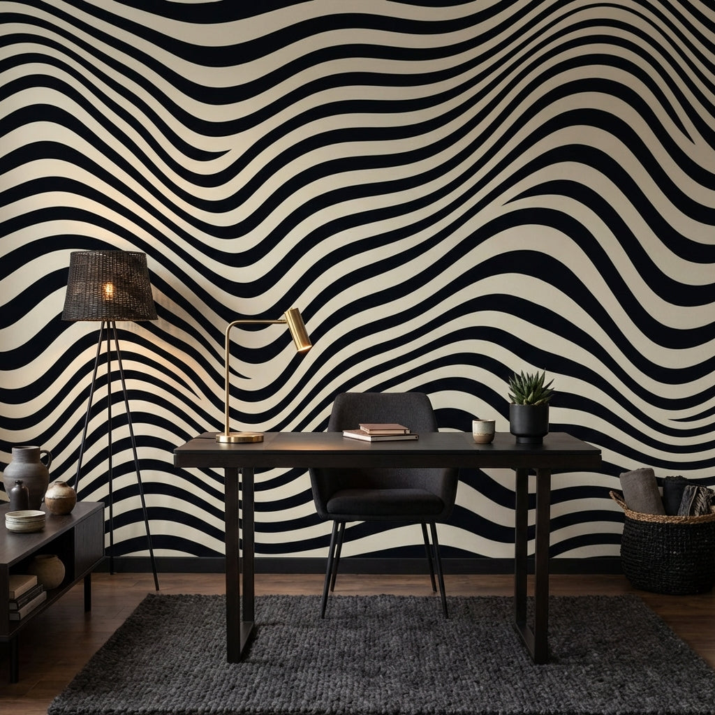 White Background Wallpaper Abstract Pattern Wall Mural