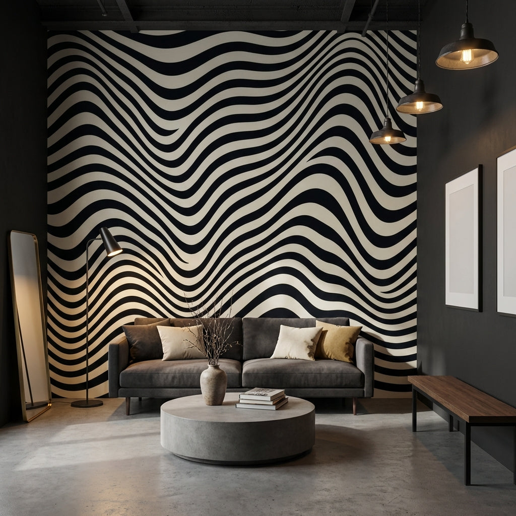 White Background Wallpaper Abstract Pattern Wall Mural